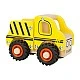 Small Foot wooden truck yellow, 13 x 7 x 10 cm