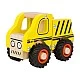 Small Foot wooden truck yellow, 13 x 7 x 10 cm