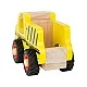 Small Foot wooden truck yellow, 13 x 7 x 10 cm