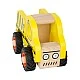Small Foot wooden truck yellow, 13 x 7 x 10 cm