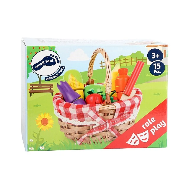 Small Foot Fruit basket, for cutting, 10 pieces