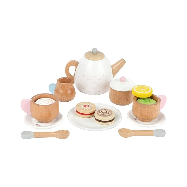 Small Foot Tea set, children’s, wooden, 15 pieces