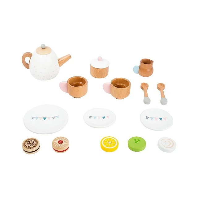 Small Foot Tea set, children’s, wooden, 15 pieces