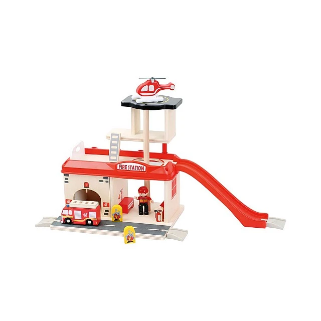Small Foot Fire station, with accessories, 15 pieces