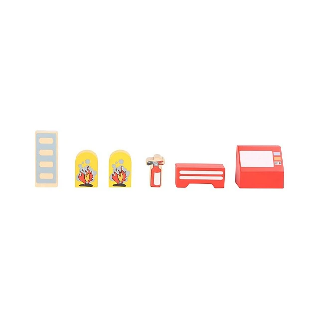 Small Foot Fire station, with accessories, 15 pieces