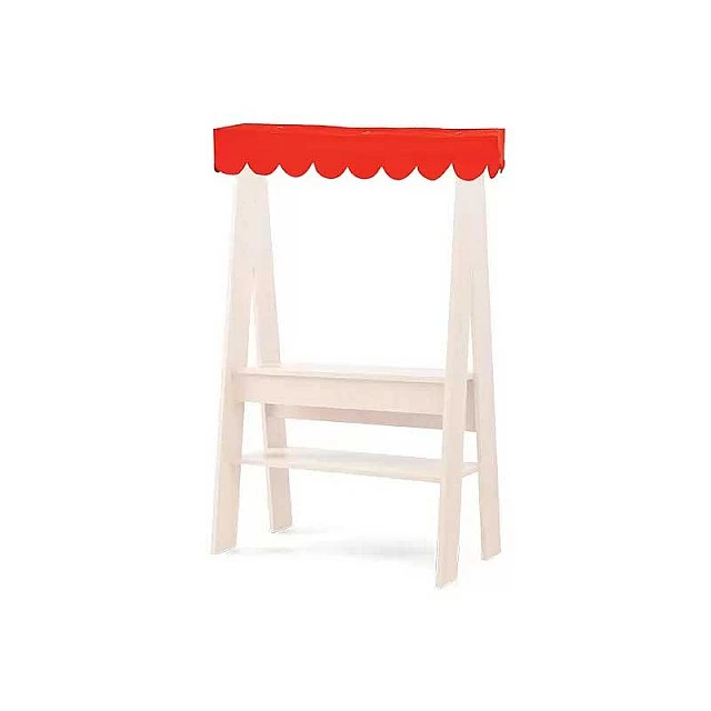 Nowa Szkola Shop awning, red