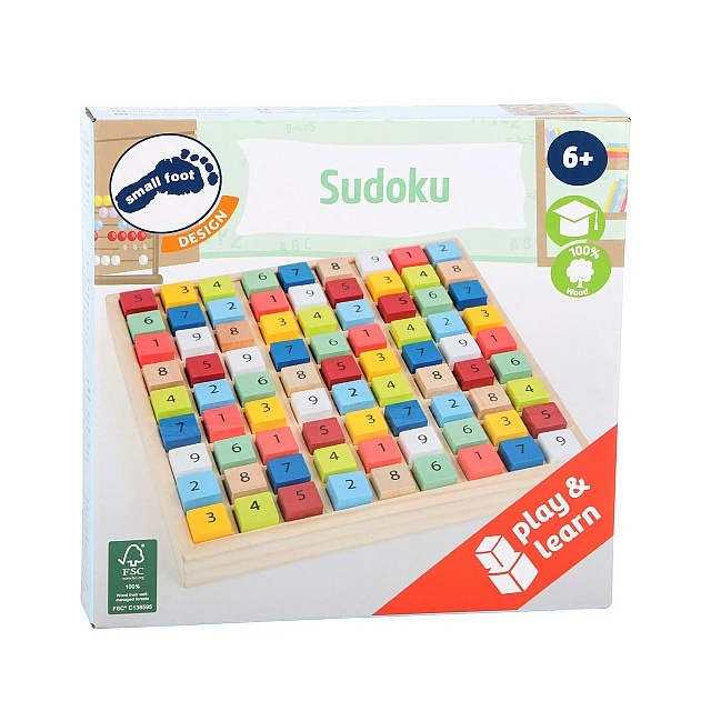 Small Foot Educational colourful wooden sudoku