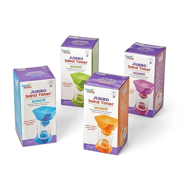 Learning Resources Sand timers set for kids, 4 pieces