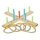 Small Foot Goal Throwing Game, with Rings, Wooden