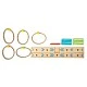 Small Foot Goal Throwing Game, with Rings, Wooden