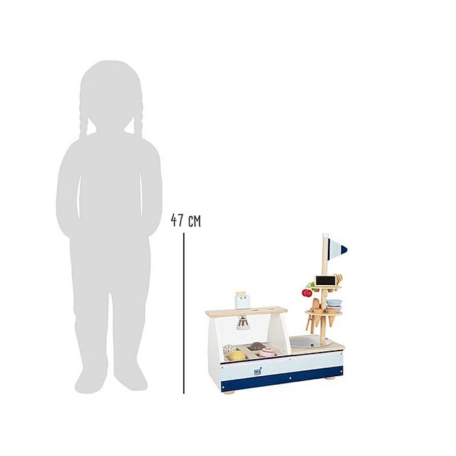 Small Foot wooden ice cream stand, 45 x 21 x 47 cm