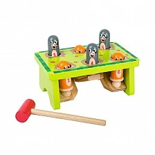 Small Foot wooden hammer and moles game, 19.5 x 12 x 12 cm