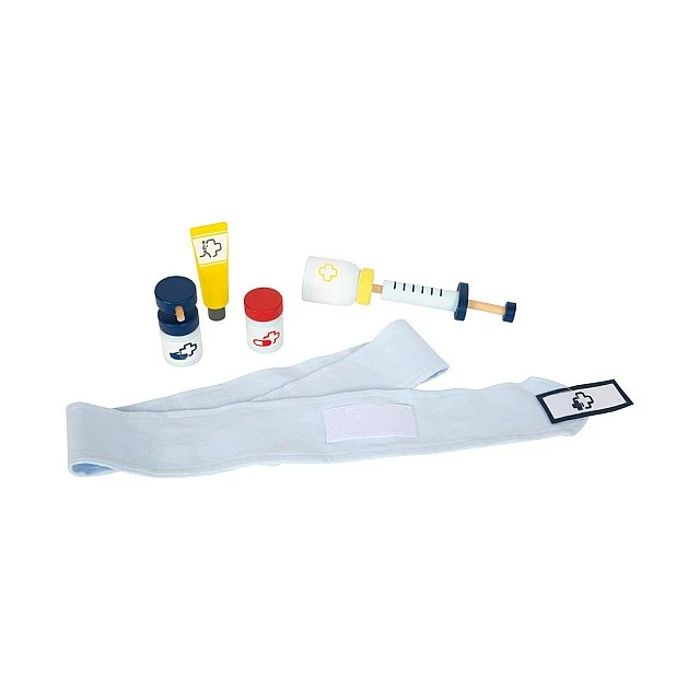 Small Foot children’s doctor set wooden in backpack