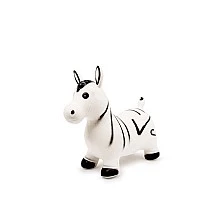 Small Foot Zebra, jumping, rubber, 57 x 27 x 50 cm