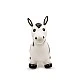 Small Foot Zebra, jumping, rubber, 57 x 27 x 50 cm