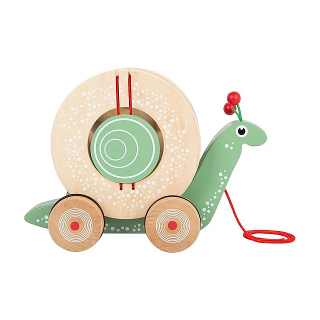 Small Foot wooden pull-along Snail with sorter