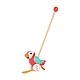 Small Foot wooden push-along Parrot toy, 47 x 6 x 18 cm