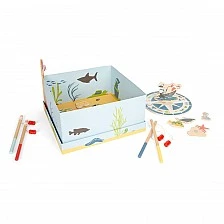 Small Foot wooden Fishing Friends game, 30 x 30 x 15 cm