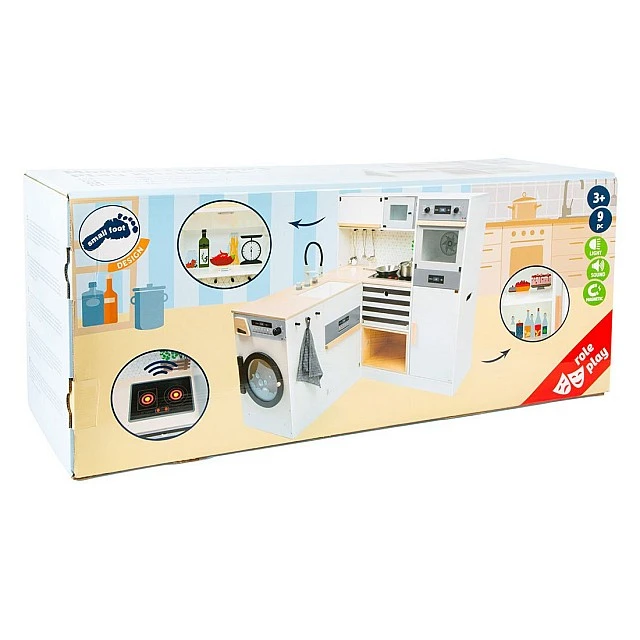 Small Foot XL modular play kitchen wooden, 83 x 29 x 83 cm