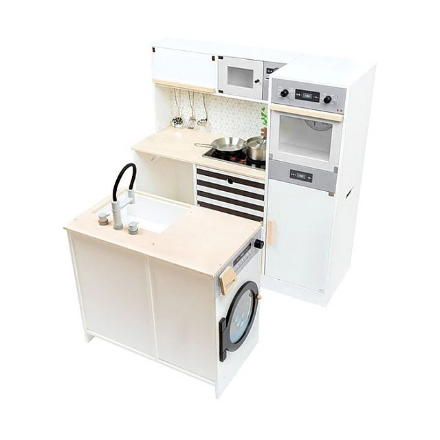 Small Foot XL modular play kitchen wooden, 83 x 29 x 83 cm