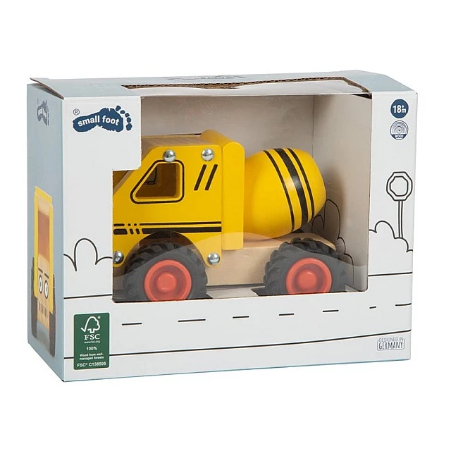 Small Foot Concrete Mixer Truck, Wooden