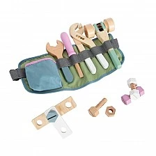 Small Foot Belt with tools, wooden