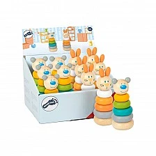 Small Foot Display with upgradeable towers, wooden, 12 pcs