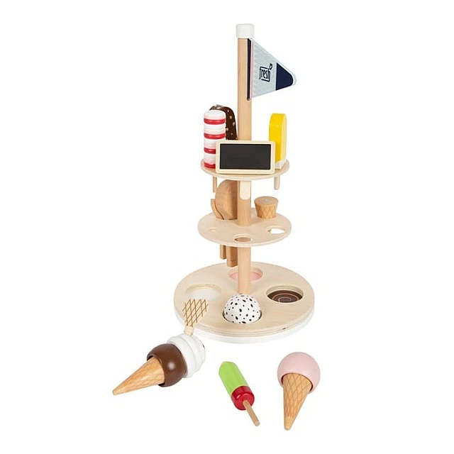 Small Foot Ice cream stand, with accessories, wooden