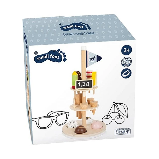 Small Foot Ice cream stand, with accessories, wooden