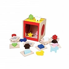 Nowa Szkola Puzzle box - Touch and guess, 16 shapes