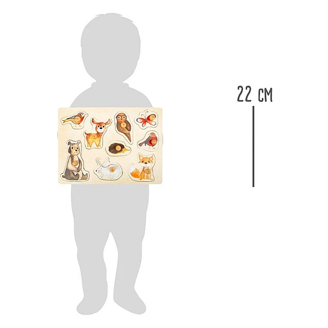 Small Foot wooden Forest animals puzzle, 9 pieces