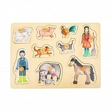 Small Foot wooden Farm puzzle, 9 pieces