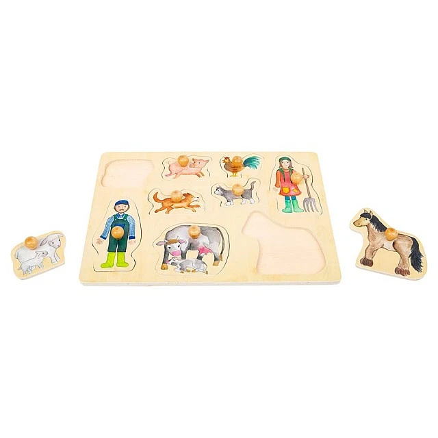 Small Foot wooden Farm puzzle, 9 pieces