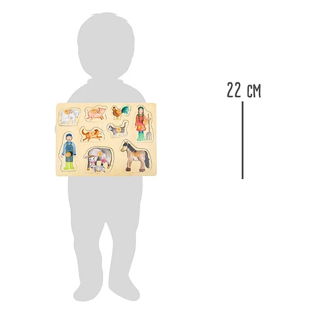 Small Foot wooden Farm puzzle, 9 pieces