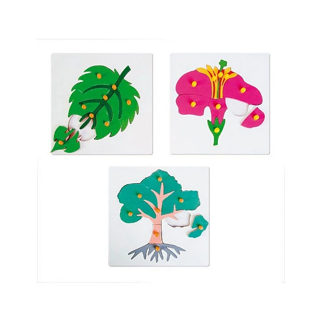 Nowa Szkola Botanical puzzle, 25 x 25 cm