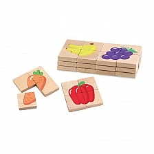 Nowa Szkola Puzzle Fruits and vegetables, magnetic, 32 pieces