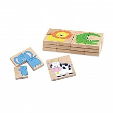 Nowa Szkola Puzzle Animals, magnetic, 32 pieces