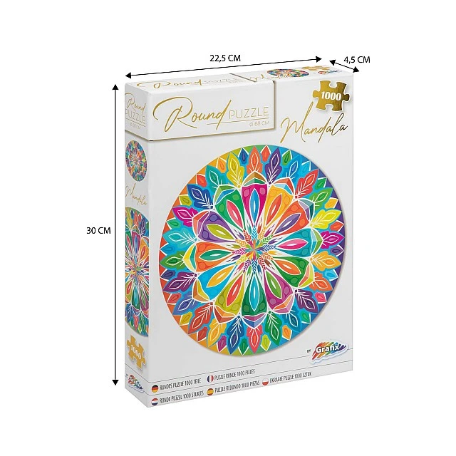 Grafix Puzzle Mandala, round, 1000 pieces