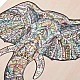 Grafix Puzzle Elephant, unique shapes, wooden, 137 pieces