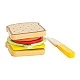 Small Foot wooden sandwich, 7 pieces, 7.5 x 7.5 x 5.5 cm