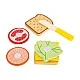 Small Foot wooden sandwich, 7 pieces, 7.5 x 7.5 x 5.5 cm
