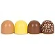 Small Foot Box of chocolate marshmallows, wooden
