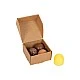 Small Foot Box of chocolate marshmallows, wooden