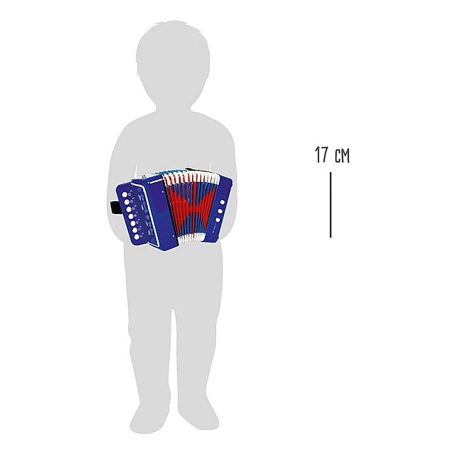Small Foot Accordion, children’s, blue, 17 x 9.5 x 17 cm