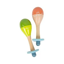Small Foot Groovy Beats maracas, wooden, 2 pieces