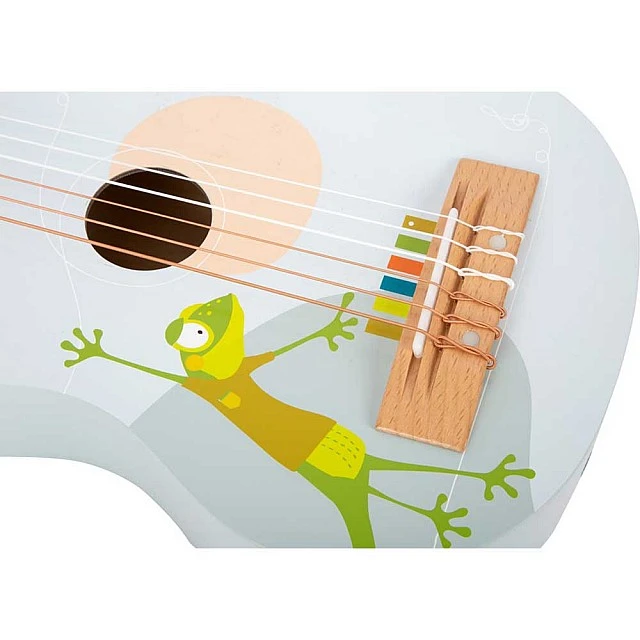 Small Foot Guitar, wooden, 63 x 22 x 6.5 cm