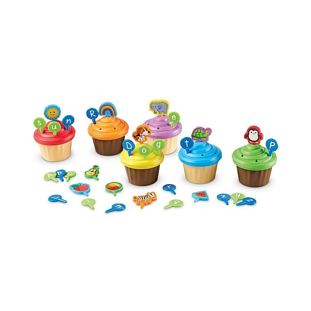 Learning Resources Letter muffins game, 64 pieces