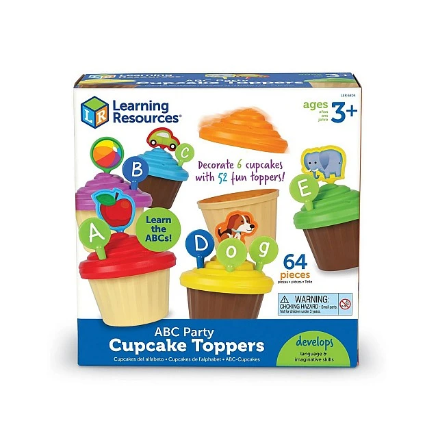 Learning Resources Letter muffins game, 64 pieces