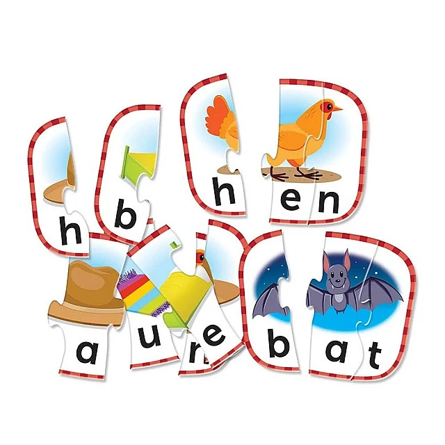 Learning Resources Карти-пъзел, с думи от 3 букви