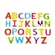 Nowa Szkola Letters, gel, colorful, 11 cm, 26 pieces